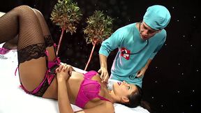 Scarlett March Gets All Dolled Up And Fucks Her Doctor'_s Big Cock