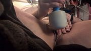 FTM can't stop cumming and squirting with magic wand