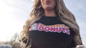 D Donuts Worker Snatched Post Shift for Our 1st Date Turns Out as glazed Gorge