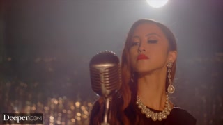 Deeper. Sultry singer Alexia Anders can't resist Anton's BBC