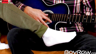 Foot Job Goddess - Twinks Foot Fetish with Dick Sucking & Handjob Ending