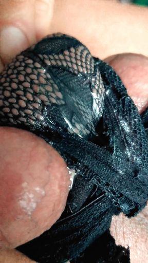 Making a chastity belt from fragrant smelling panties