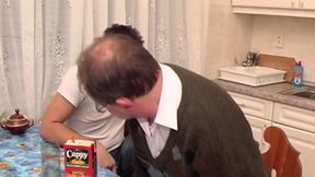 Young horny twink accepts to be banged by flat mature Stepdaddy