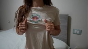 Who wants to lick me? Milk Squirting Tits