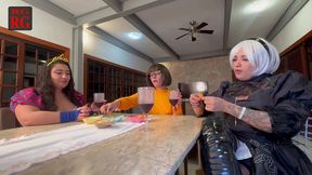 food asmr com as amigas - cosplay