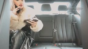 Miss Kiki Gets Filmed Smoking on Taxi Cab Cam | 1080p