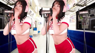 ASMR Two Hot Girl Crush on YOU on Subway | Ear Eating, Licking & Mouth Sound