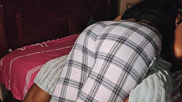 The Housemaid Was Fucked by Her Boss's Stepson Until Cumshot on Big Ass