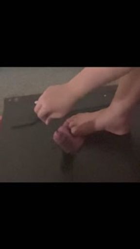 Watch me torture my bestie’s cock and balls. It makes me happy to cause him pain.