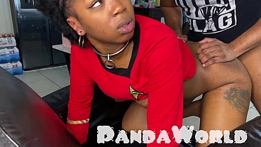 Uhura Panda BBC Ebony Anal Creampie