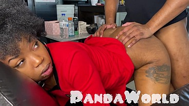 Uhura Panda BBC Ebony Anal Creampie