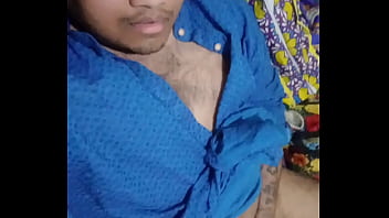 Vaibhav Jerks Off His Fat Cock &amp_ Cums On His Bed Whilst Wearing A Blue Kurta