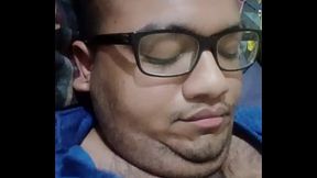 Vaibhav Jerks Off His Fat Cock &amp_ Cums On His Bed Whilst Wearing A Blue Kurta