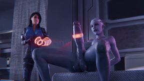 Ashley Controling Remote Dick Ring on Futa Liara