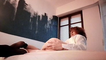 Cute arty transgirl rough anal