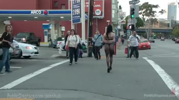 Veruca James Bound and ized in Public