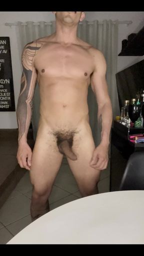 Jerking off and talking really dirty stuff!