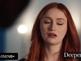 Deeper. Hawt Redhead Scarlet Skies Gets A Coarse Screw From The Dude Next Door, This babe Squirts All Over