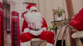 Nursing home with Santa Claus