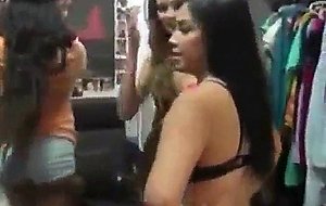 College girls stripping at dorm room party