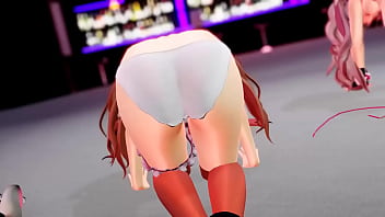 Chieri Kakyoin and Mememe Mokota strip dance
