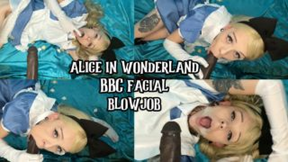 Alice In Wonderland BBC Blowjob Facial