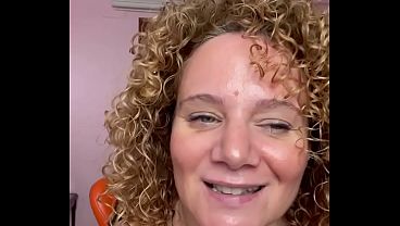 Merce masturbates with something inside her... close-up of her pussy, listen to her moans
