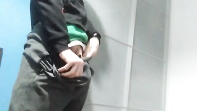 ????????????????I Show You My Hard Banana Inside My Pants and I Masturbate in My Friend's Bedroom