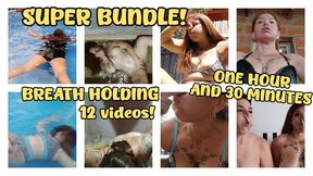 SUPER BUNDLE SALE! 12 VIDEOS! BREATH HOLDING - NECK VEINS - CUM ENCOURAGEMENT