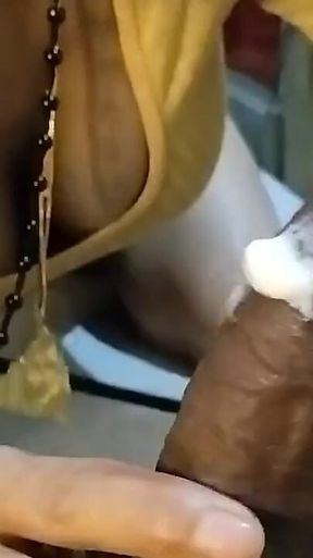 2nd Part Sexy' Stepaunty Sucking Cock Her Stepuncle with Ice Cream Pai