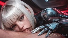 a cyborg girl gets fucked hard on a train...i bet my hot dick melted her cold, robotic heart... [ai]