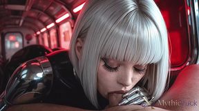 a cyborg girl gets fucked hard on a train...i bet my hot dick melted her cold, robotic heart... [ai]