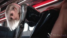 a cyborg girl gets fucked hard on a train...i bet my hot dick melted her cold, robotic heart... [ai]