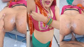 Huge Ass Desi Village Chachi Fucking After Shaving Hairy Pussy