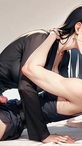 A Golden-haired Femboy Wearing a White Bikini Gets Down on All Fours on a White Bed Glazed in Nut Nectar - Hot XXX Porn!