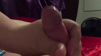 Ultimate POV sloppy handjob from chubby amateur wife with a hairy pussy and tight grip