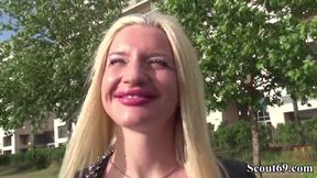German Scout - Blond Hair Babe Teeny Angela Vital Seduce to Have Sex