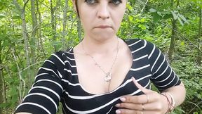 Outdoor Pussy Dildo Masturbation