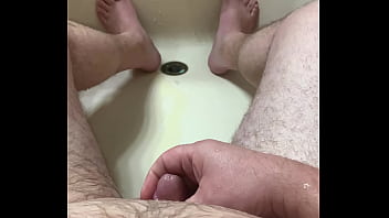 Pissing on myself in bath