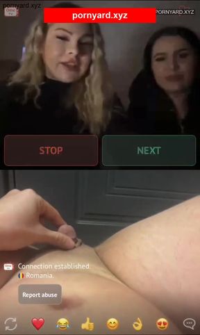 Amateur girl gets caught on webcam in public and reacts to being exposed.