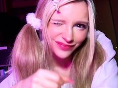 Blonde teen blowjob and fuck
