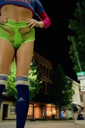 Amazing Slutty Sissy Exhibitionist Booty Shorts