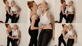 scarica di pugni sullo stomaco di Elizabeth - discharge of punches on Elizabeth's stomach ( BELLY FETISH ) ( WMV - MOBILE VERSION )