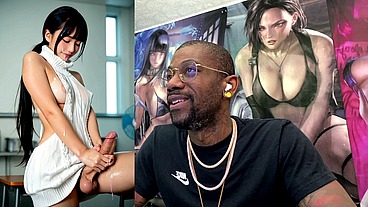 Tan Big Breast Asian Girl Jerking Off And Cumming All Over The Fucking Place, AI Generated