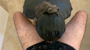 KinkyViolet Armbinder Blowjob