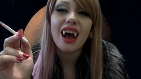 Sexy evil vampire smoking and talking to you!