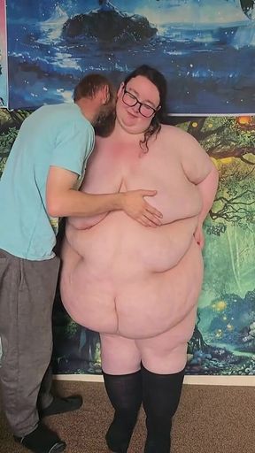 SSBBW Stripped and Kissed Belly Caressed