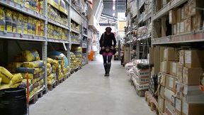 This is real action Popp Sylvie at the hardware store