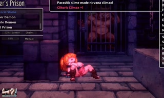 big breast blondie being masturbated by slime