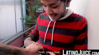 LatinoJuice.com - Pierced stud Chiwi Black swallows Latino gay Milo Star